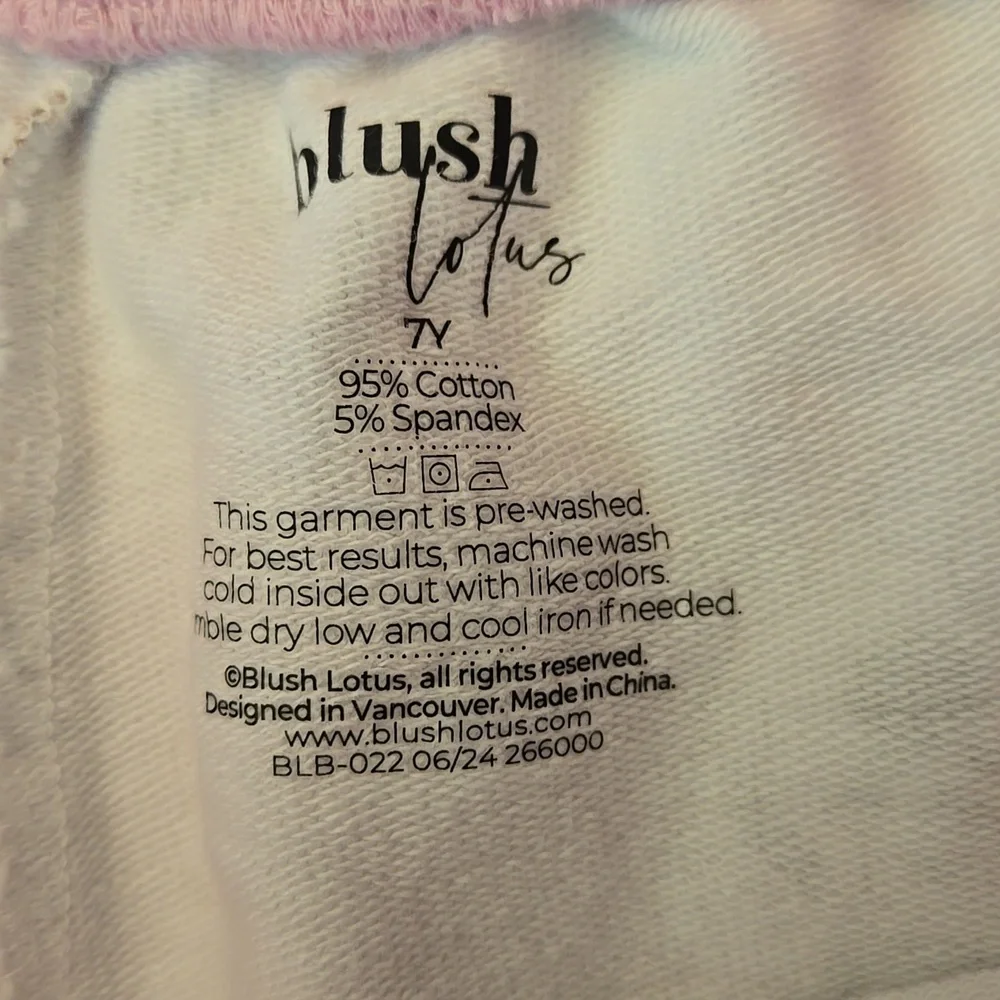 Blush Lotus Bluey & Mickey Jogger Pants, Girls Size 7, Great Condition